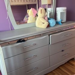 Dresser / Night Desk With Bad Frame But Picture Not Included 