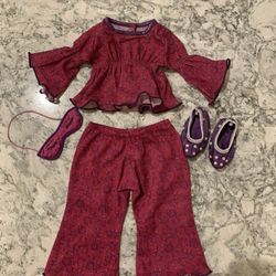 American Girl Outfit: Paisley Print Pajamas