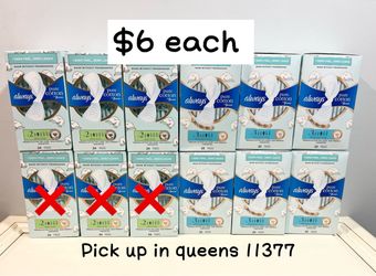 Always pads -$6 each