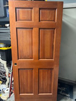 6-Panel solid wood door