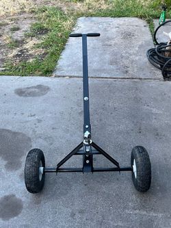 Black steel trailer dolly