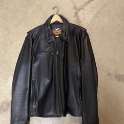 Black Harley Davidson Motorcycle Jacket. Black Extra Large.