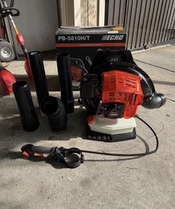 ECHO 200 MPH 700 CFM 59.7 cc Gas Low Exhaust Emission Engine Backpack Leaf Blower with Tube-Mounted