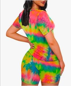2 Pcs Womens Summer Shorts & Top Set