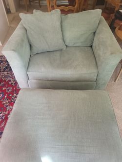 Macy's Oversized Chair & Ottoman