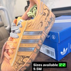 Sizes 9.5M, 10M, & 11M adidas Superstar Hellstar Hazy Orange