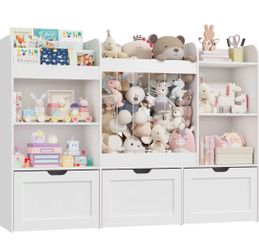 ❤️‍🔥 61-Inch Wide Kids' Toy Storage Organizer with Shelving