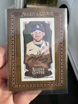 Allen & Ginter Max Muncy Auto Gold Frame Dodgers