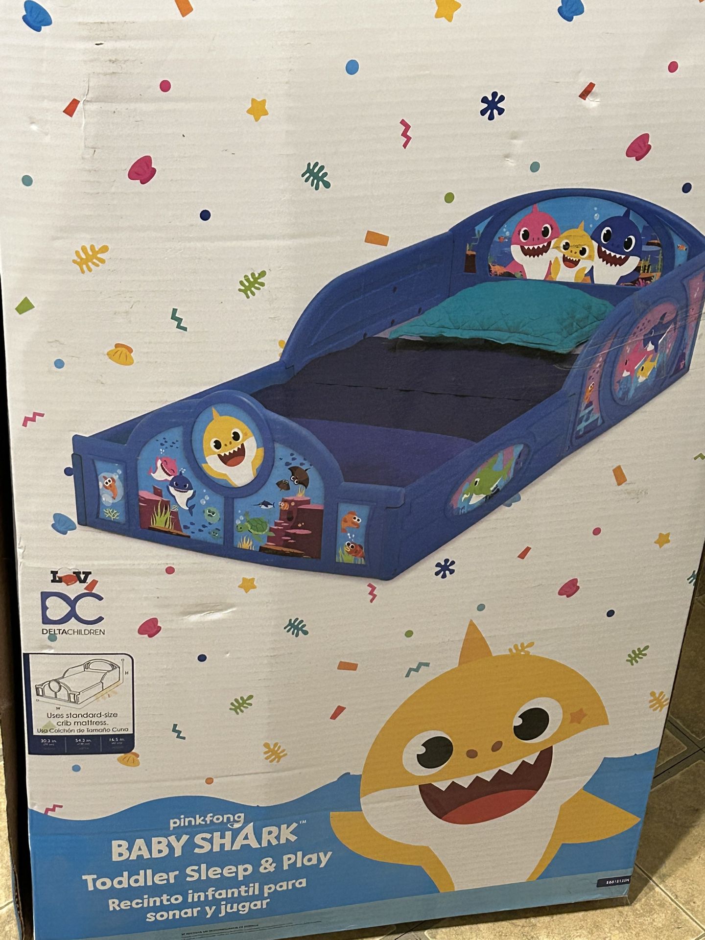 Toddler Baby Shark Bed