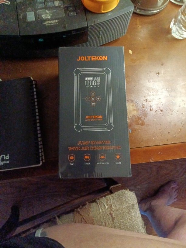 Joltekon Portable Jump Starter And Air Compressor