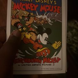 Mickey Mouse football sports special edition postcards