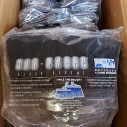 Broom Heads Carlisle  Duo-Sweep, Polypropylene, Black, Case Of 10