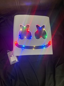 Light up Marshmello Mask