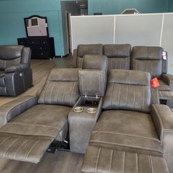 New Recliner Sofa And Loveseat Both