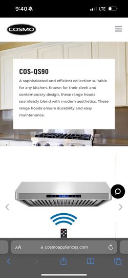 Under Cabinet Range Hood