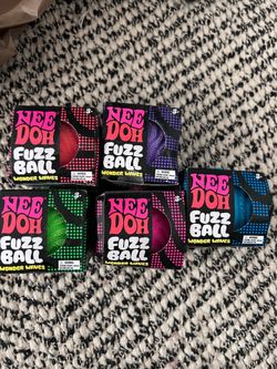 1 NeeDoh Wonder Waves Fuzz Ball Squishy Stress Ball Nee Doh Fuzzball