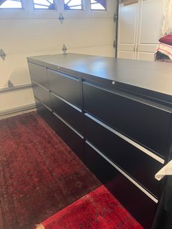 Metal filing cabinets (3)