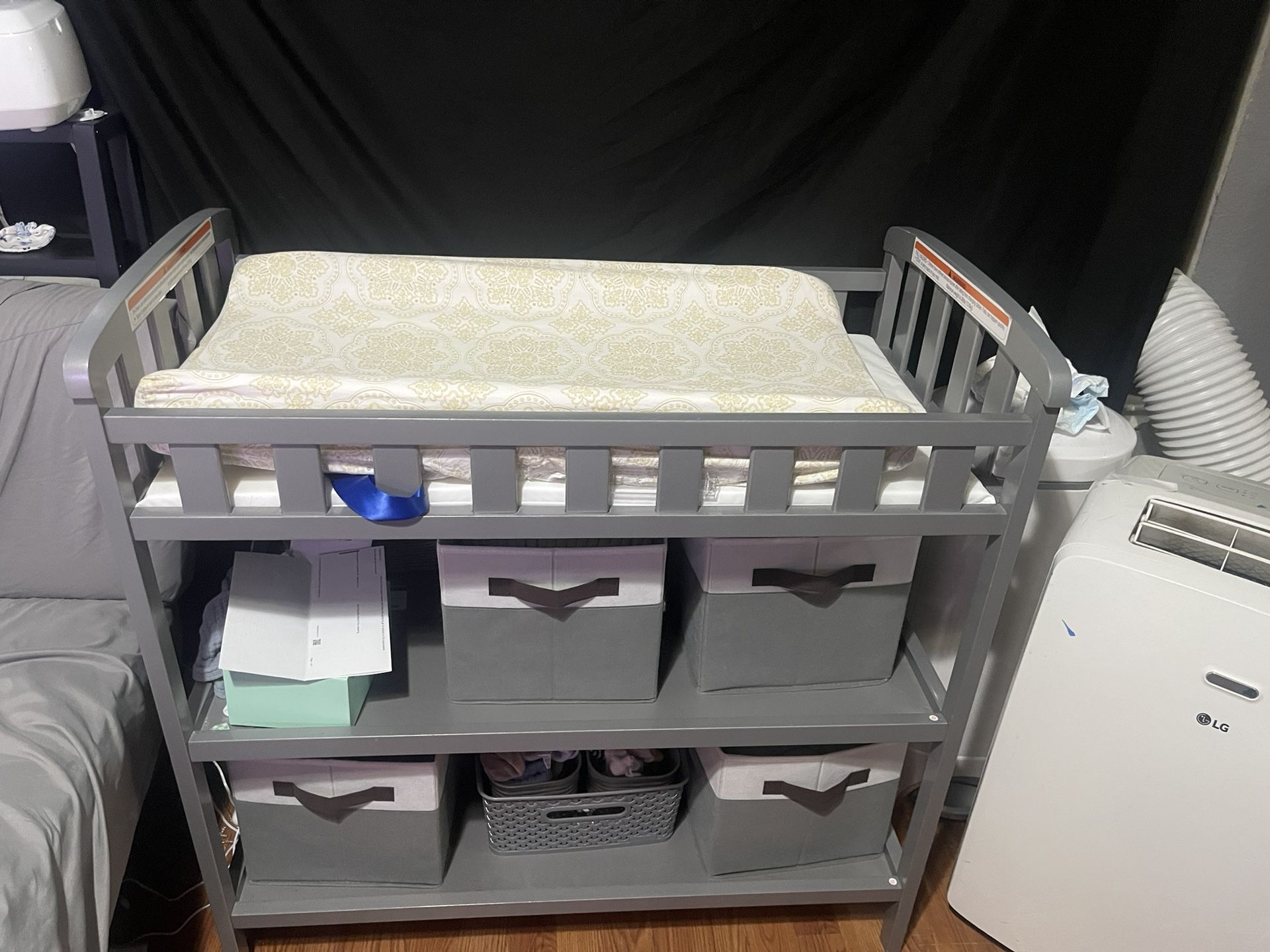 Grey Changing Table Everything In Pic Included