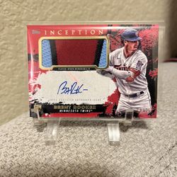 2021 Topps Inception Brent Rooker RC Patch Auto #08/25 SSP Twins Athletics