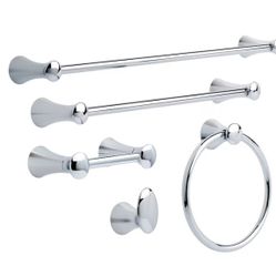 Delta Lahara Polished Chrome Wall Mount Towel Ring