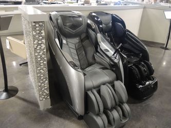 Cozzia Brookstone 4D Massage Chair - Silver And Gray | Armchair