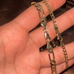 Stainless Steel, Gold, Vermeil plated, Cuban and Figaro