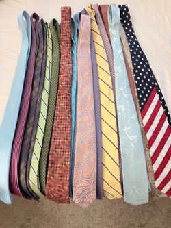 17 Men's Neckties Mixed Patterns