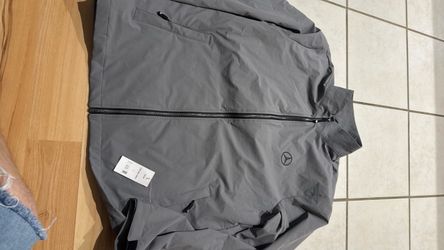 Mercedes-Benz Gray Full-Zip windbreaker Jacket