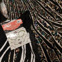 Halloween Costume Vintage Skirt Top 50/60s