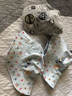 Raider Infant Hat & Bluey Bucket Hats Please Read Description