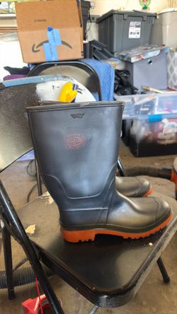 Vintage Explorers Waterproof Rubber Boots - Black & Red (Size [10]) - Great Condition