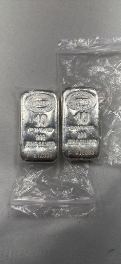 10 oz silver bars