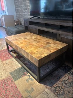 Wooden Top Coffee Table