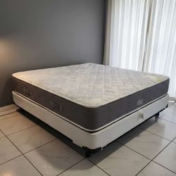 New Queen Mattress And Box Spring 2pc Bed Frame Is Not Included 