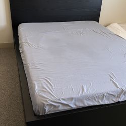 MALM Queen Bed Frame W/ 2 Storage Boxes
