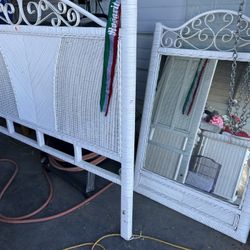 Wicker Bed Set And Full Nativity Set DO NOT WASTE MY TIME UNTIL YOU HAVE $$ AND ARE READY TO COME!