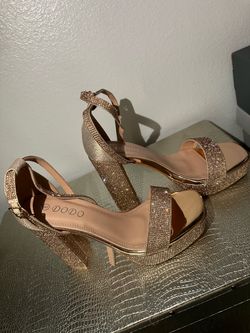 Champagne Platform Heels