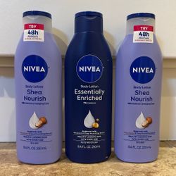 Nivea lotion 8.4 oz: $3 each