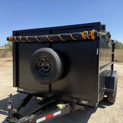 🔥🎃New 8x4x12 Hydraulic Dump Trailer With Accessories 🎃🔥