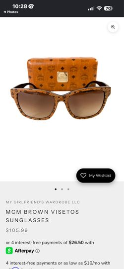 MCM BROWN VISETOS SUNGLASSES