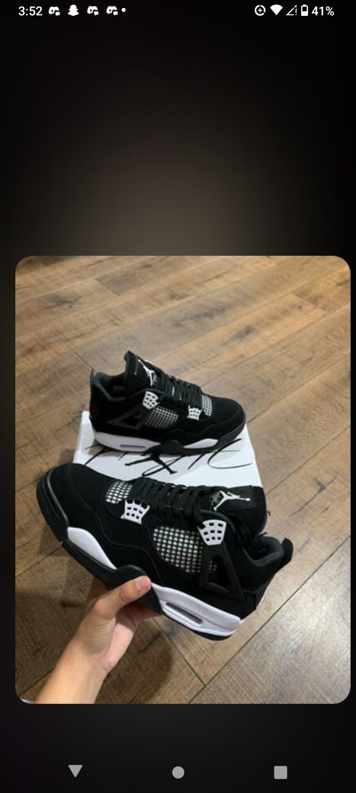 Jordan 4 White Thunder