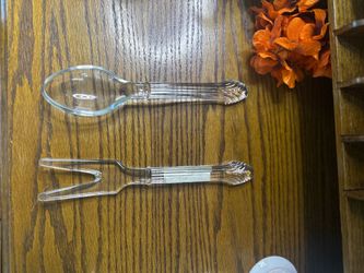 Vintage Imperial Glass Cape Cod Salad Serving Set (2-Piece)