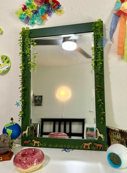 Kids Room Mirror, Safari Kids Room, Mirror For Kids Room Animal Theme