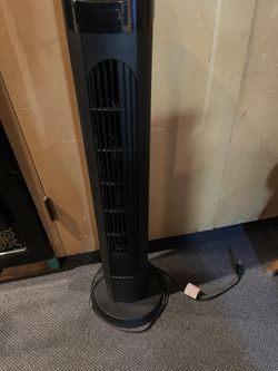 Fan Oscillating Black tower Fan Variable Speed And Timer