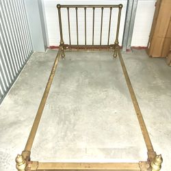 Twin Size Brass Bed Headboard And Bed Frame