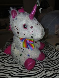 White Unicorn Plush Stuffed Animal