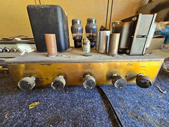 Vintage EICO HF-20 Mono Integrated Tube Amplifier Chassis w/ Holland ECC83 ECC82