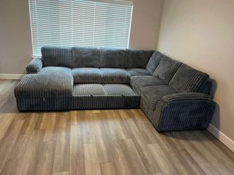 Corduroy sectionals , Livingroom furniture, pull out bed , same day delivery 🚚