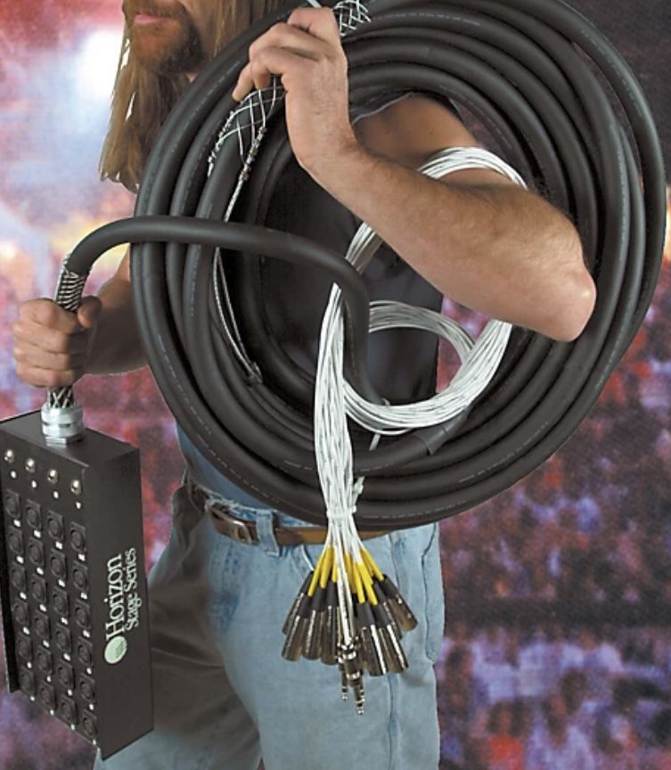 Horizon Series 100’ 24 Channels /4 Return Stage Snake In Good Condition…