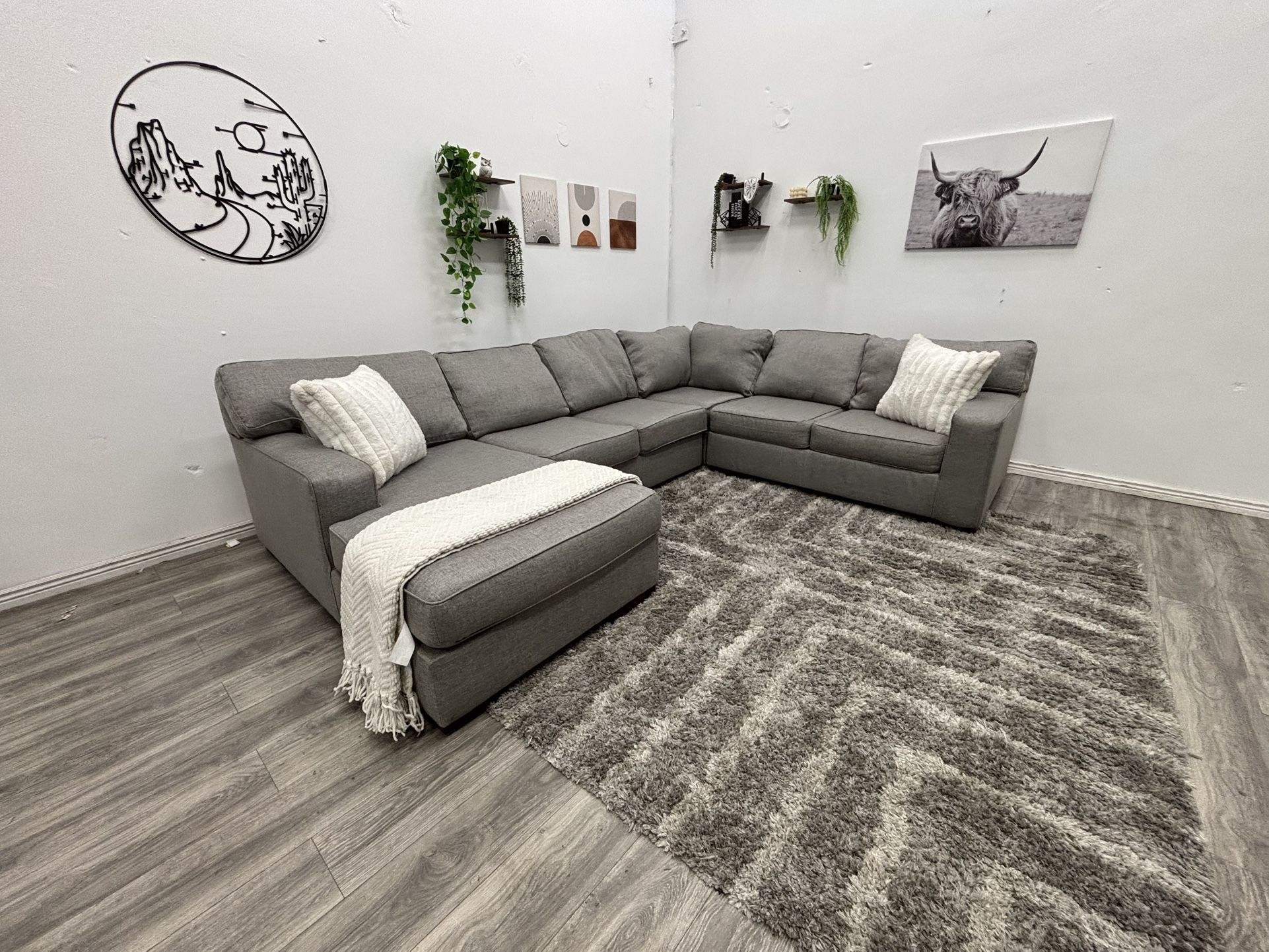 Gray Sectional Couch - Free Delivery